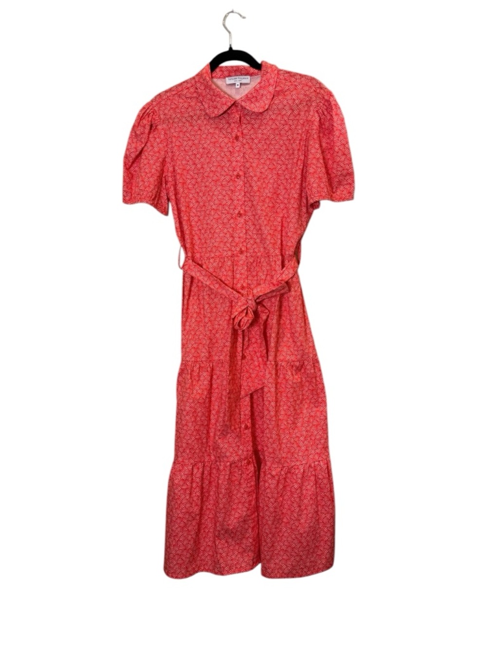 Taylor Tillman Women’s Chloe Midi Timeless Shirt Dress Ditzy Poppy Print Sz M
